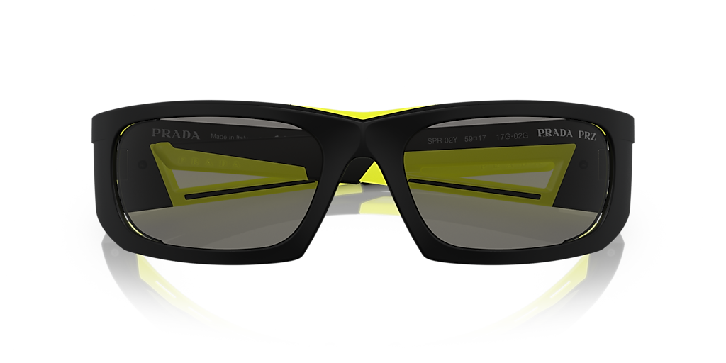 サングラス PRADA Prada Linea Rossa Eyewear Sunglasses (0PS53YS BLACK) Prada Linea Rossa PS 53ZS Aviator Sunglasses | EyeOns.com