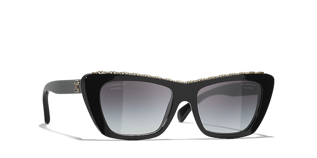 Chanel Cat Eye Sunglasses CH5540A L (54 17) with Grey lenses and