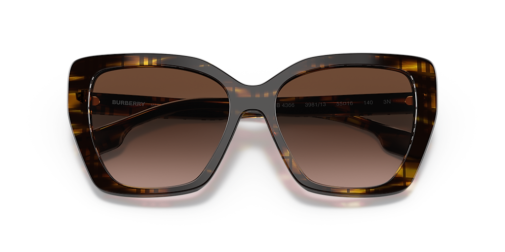 小物 BURBERRY wellington sunglasses Burberry BE4366 Tamsin M (55 - 16) with Brown lenses and