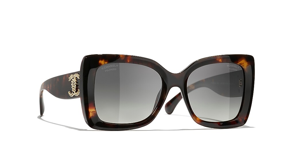 Chanel Square Sunglasses CH5555 S (53 - 18) met Grijs