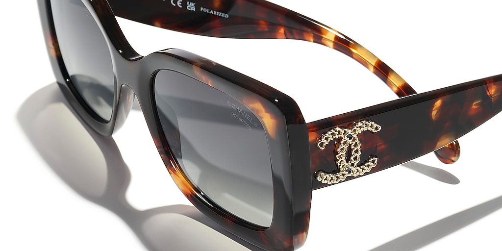 Chanel Square Sunglasses CH5555 S (53 - 18) met Grijs