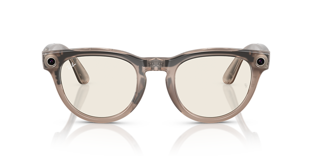 RAY-BAN |  HEADLINER トランジションレンズ Ray-Ban Meta Headliner Glasses - Shiny Black Frames