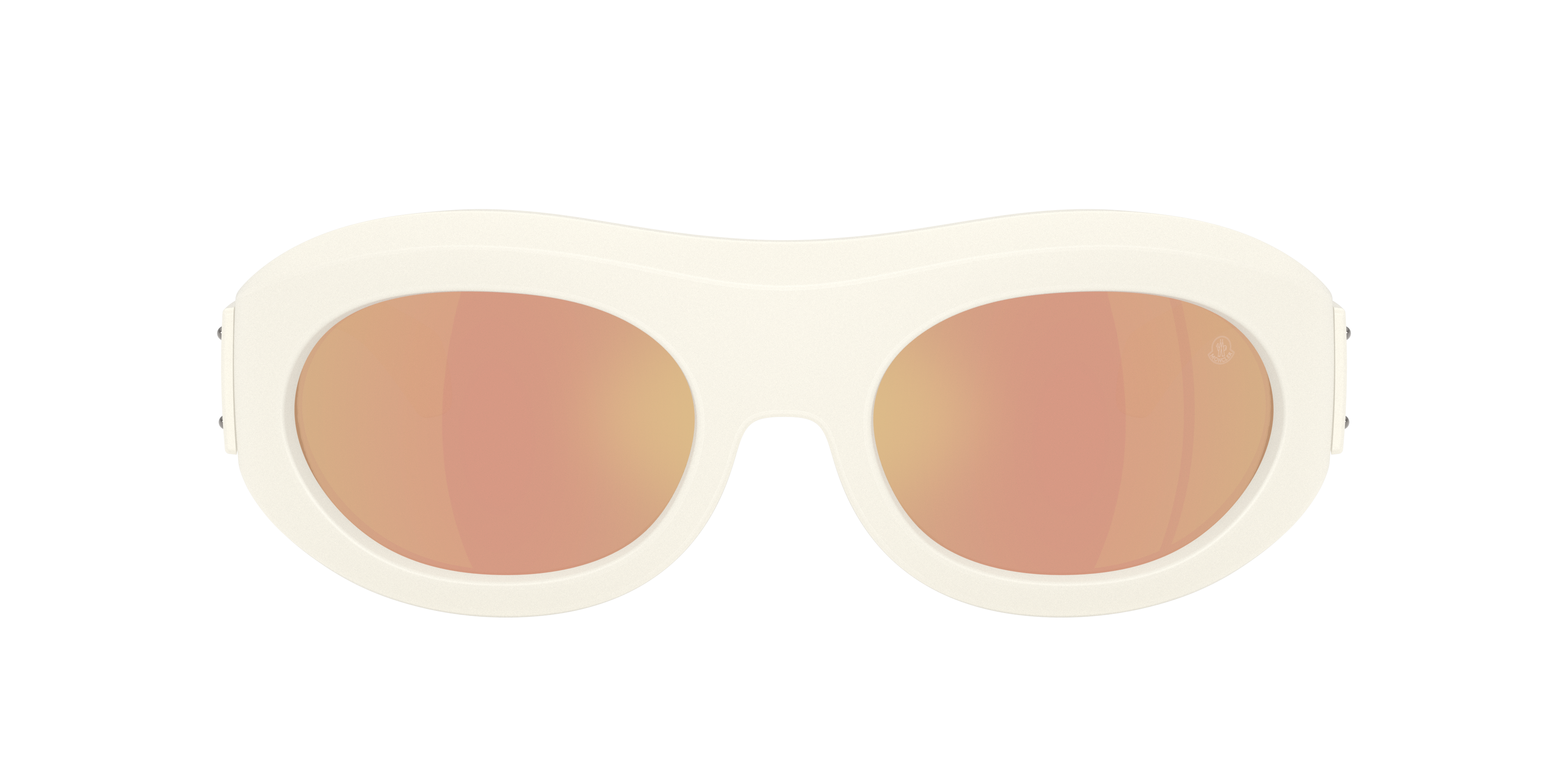 Moncler ME8015U Ramillon L (54 - 21) with Gold lenses and White