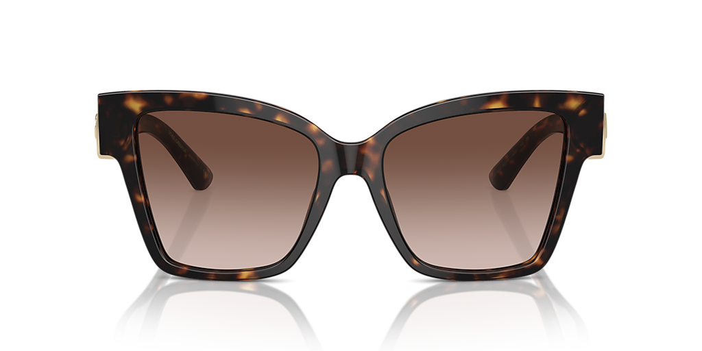 DOLCE&GABBANA DG4470 Havana - Woman Luxury Sunglasses, Brown Gradient Lens