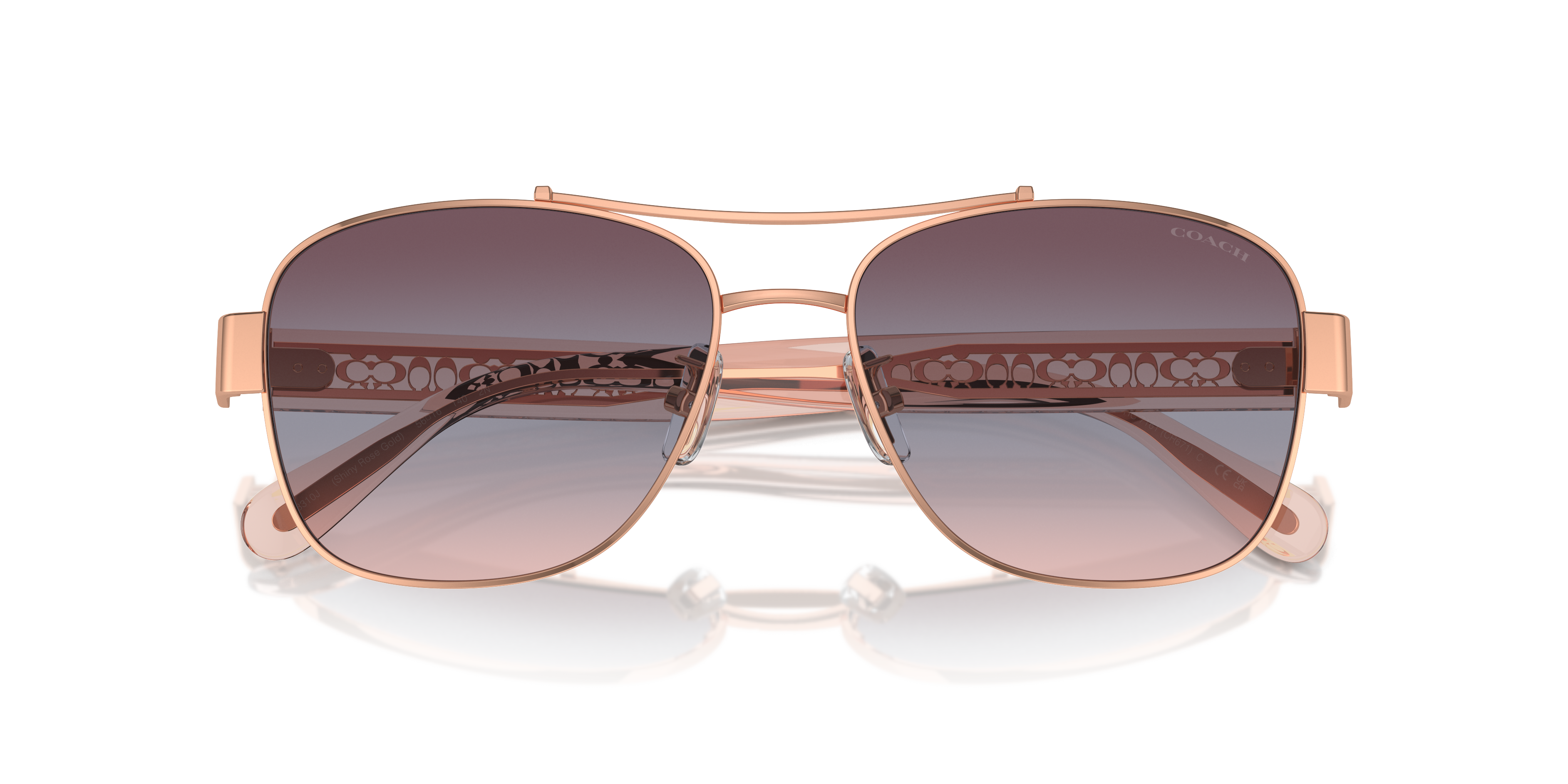 Coach Woman Sunglass Hc7161 Cr617 In Gold