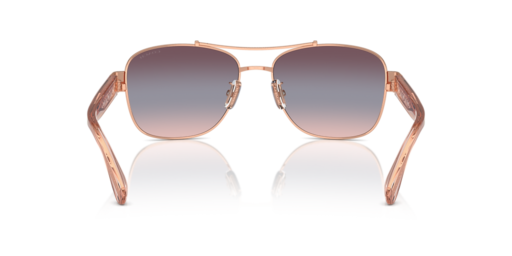 Coach CR617 M (56 - 16) with Violet lenses and Gold frame  display picture 2