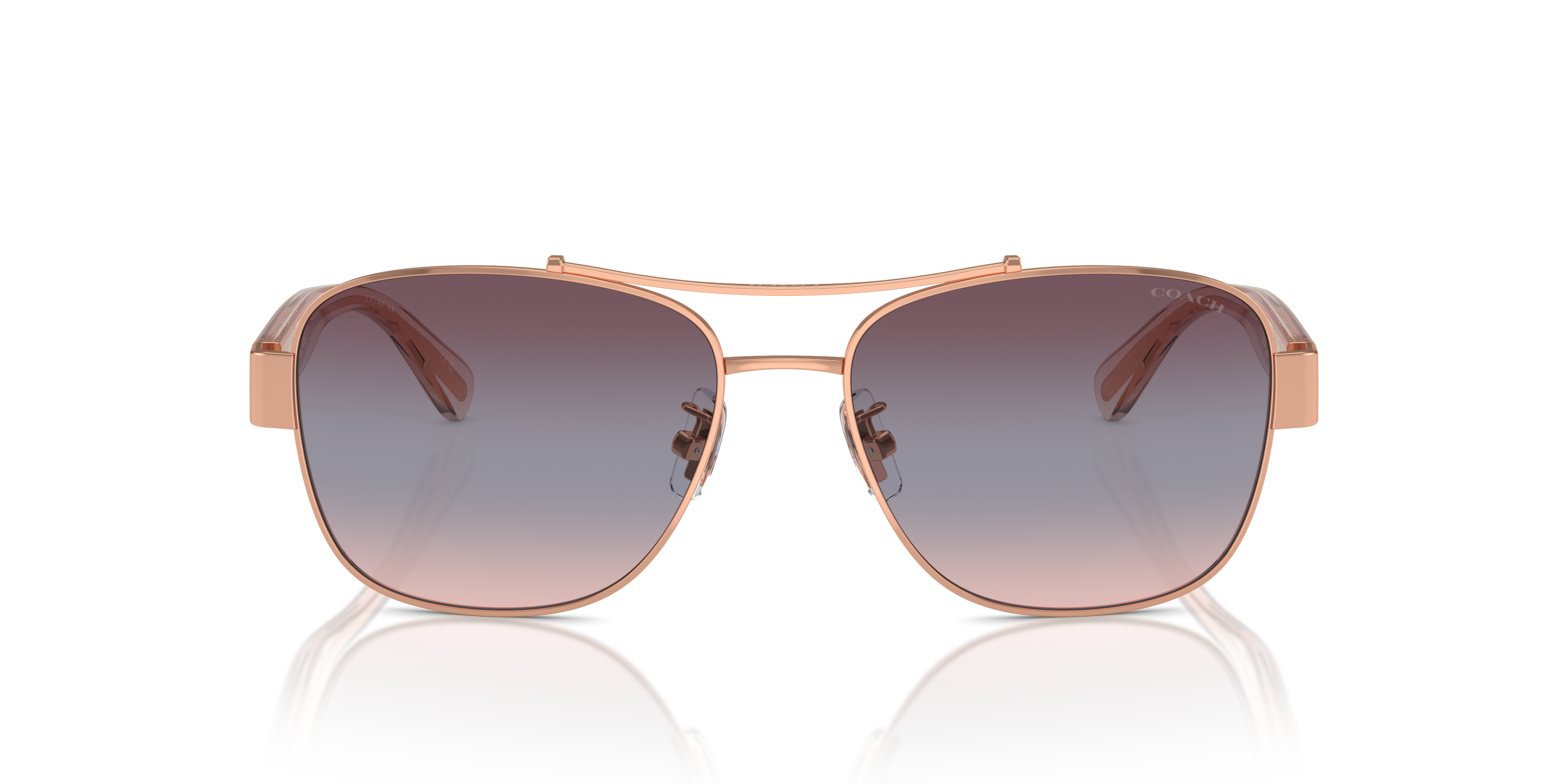 Coach Woman Sunglass Hc7161 Cr617 In Gold