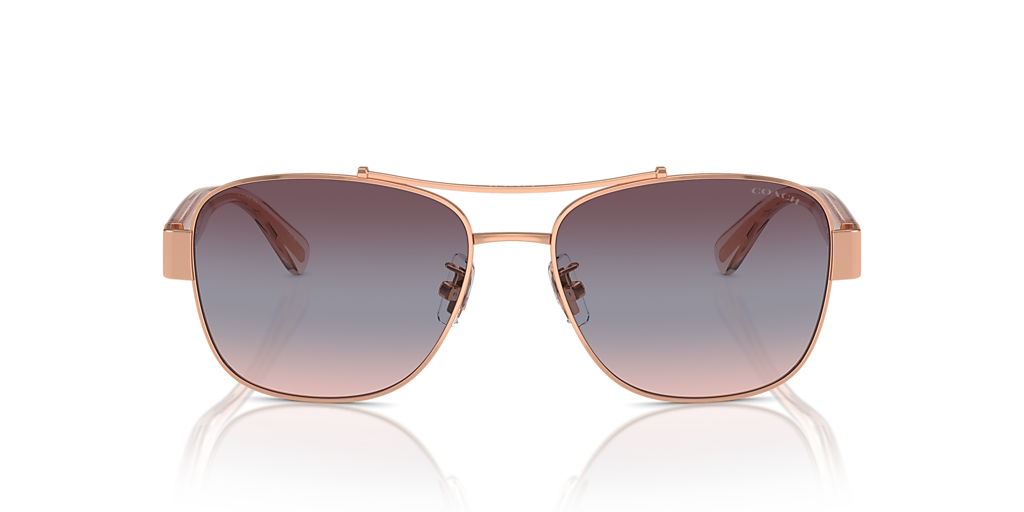 Coach CR617 M (56 - 16) with Violet lenses and Gold frame  display picture 2