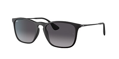 Ray-Ban RB4187 Chris 54 Dark Grey & Transparent Green Polarised 