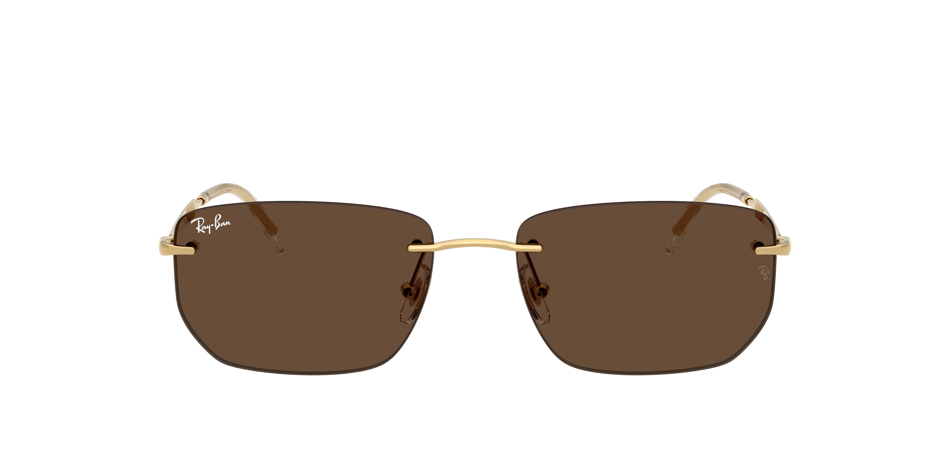 Ray Ban Rb3768 Sunglasses Arista Gold Frame Brown Lenses 56-17 In Brown