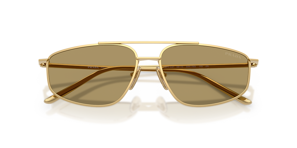 Prada PR C51S XL (58 - 15) with Green lenses and Gold frame