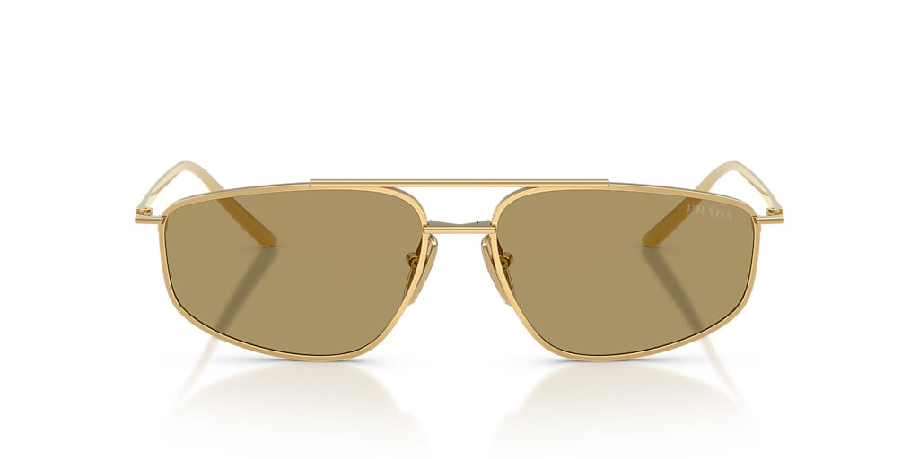 Prada PR C51S XL (58 - 15) with Green lenses and Gold frame
