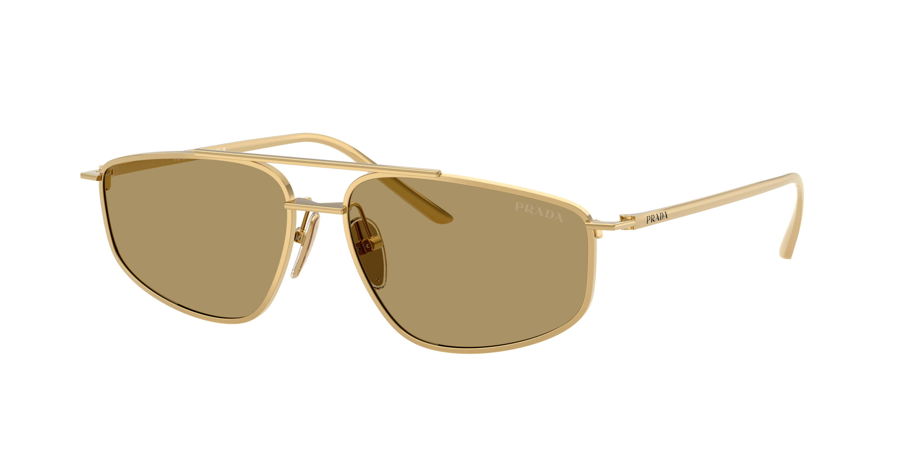 Prada PR C51S XL (58 - 15) com Lentes Verde e Armação Ouro