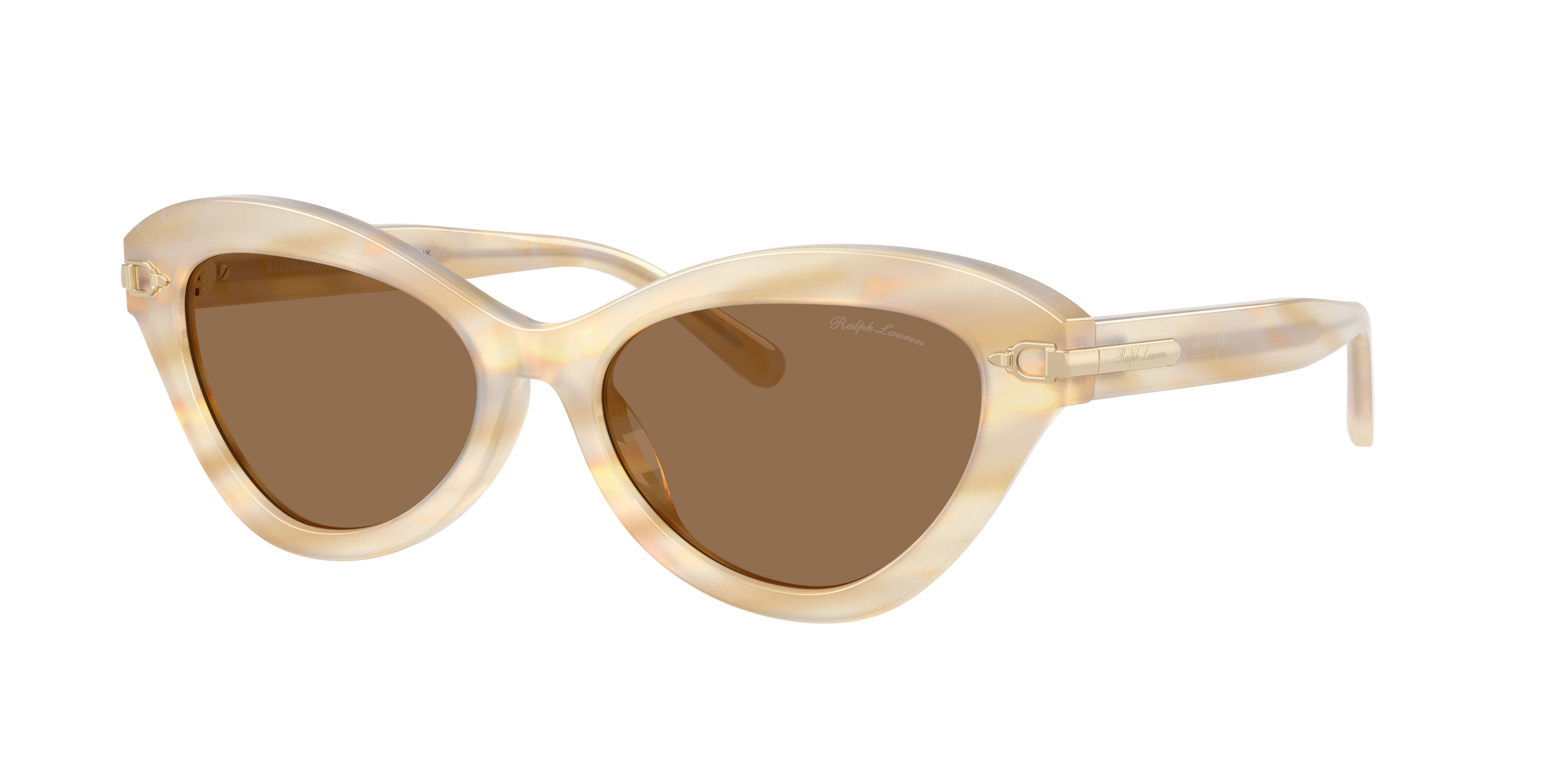 Ralph Lauren Woman Sunglass RL8236U -  Frame color: Oystershell Cream, Lens color: Light Brown