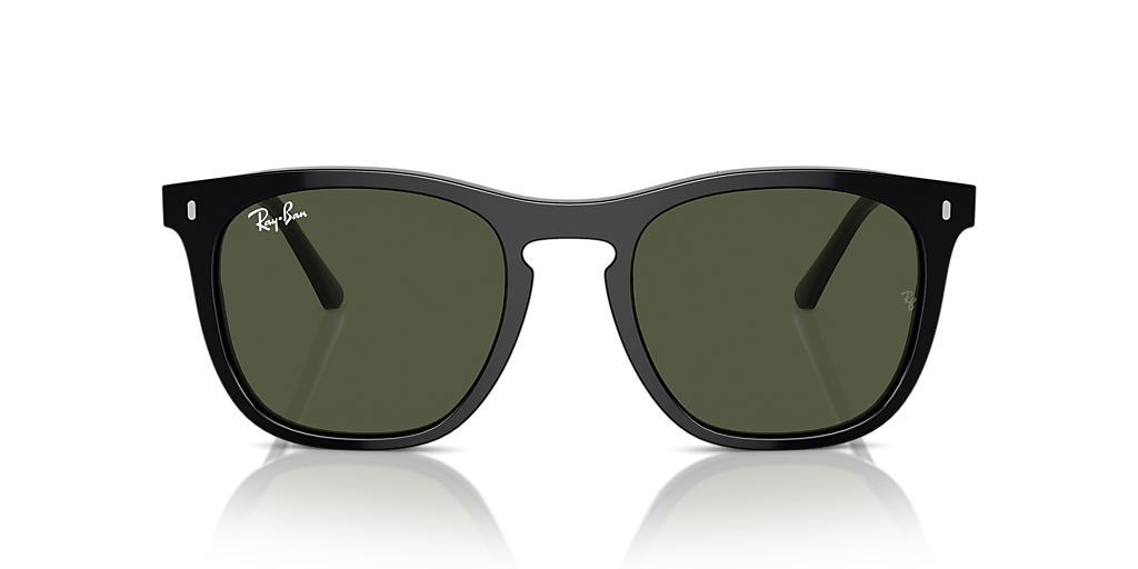 Ray-Ban RB2210 L (53 - 21) with Green lenses and Black frame  display picture 1
