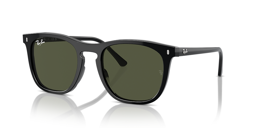 Ray-Ban RB2210 L (53 - 21) with Green lenses and Black frame