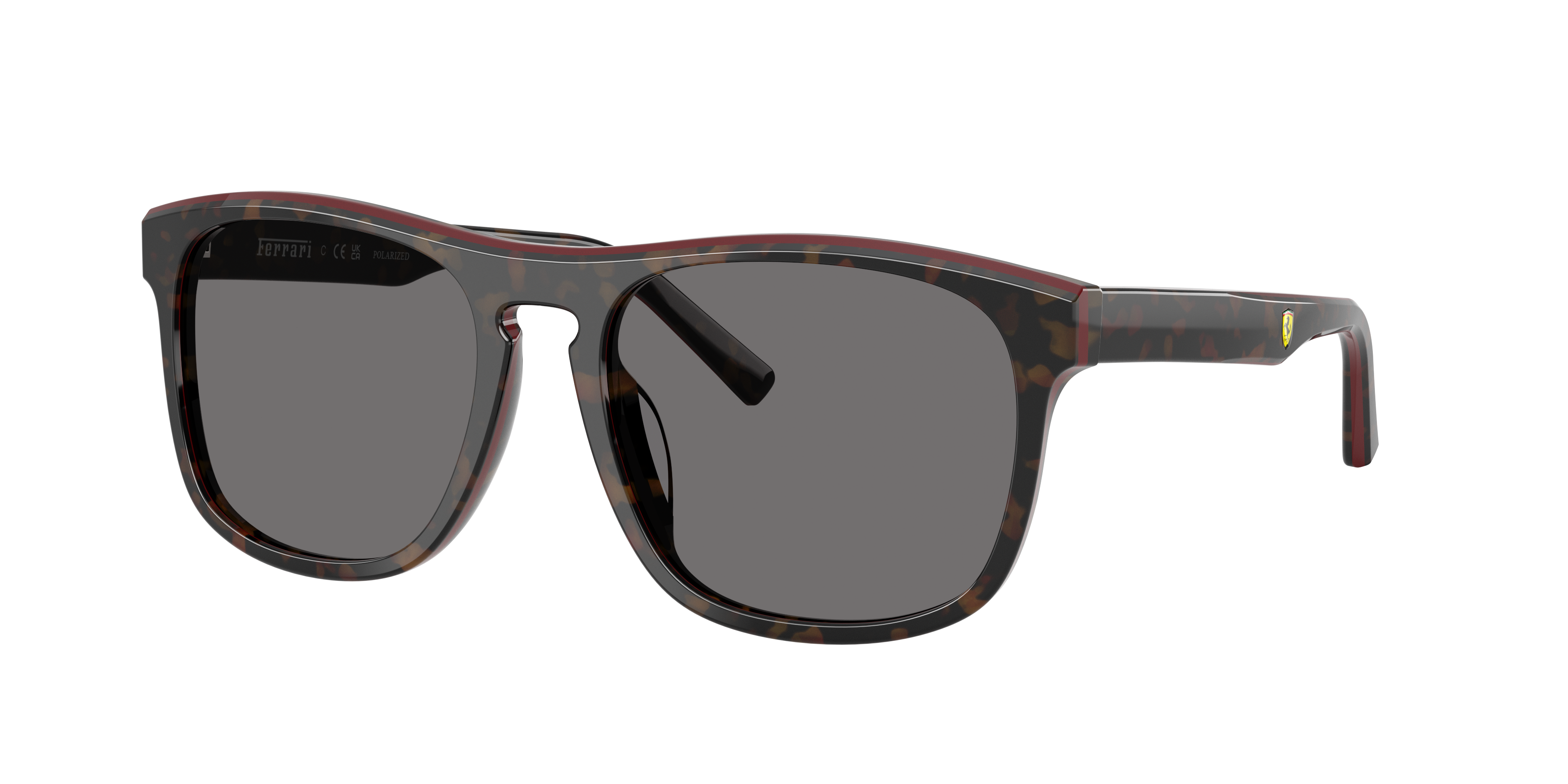 Scuderia Ferrari Man Sunglass FZ6020U -  Frame color: Havana/Red, Lens color: Polarized Dark Grey