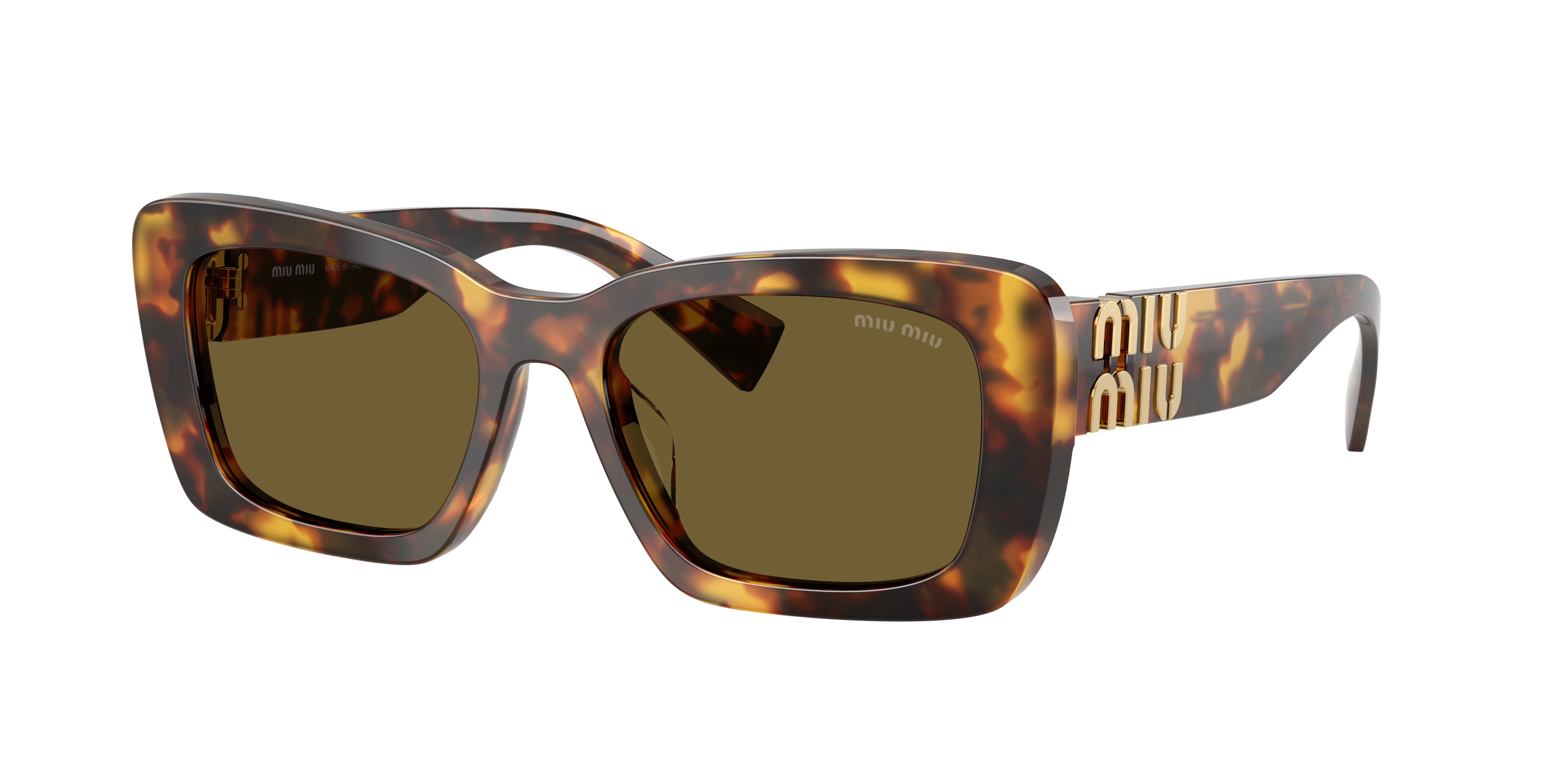 Miu Miu Woman Sunglass Mu 07ys In Brown
