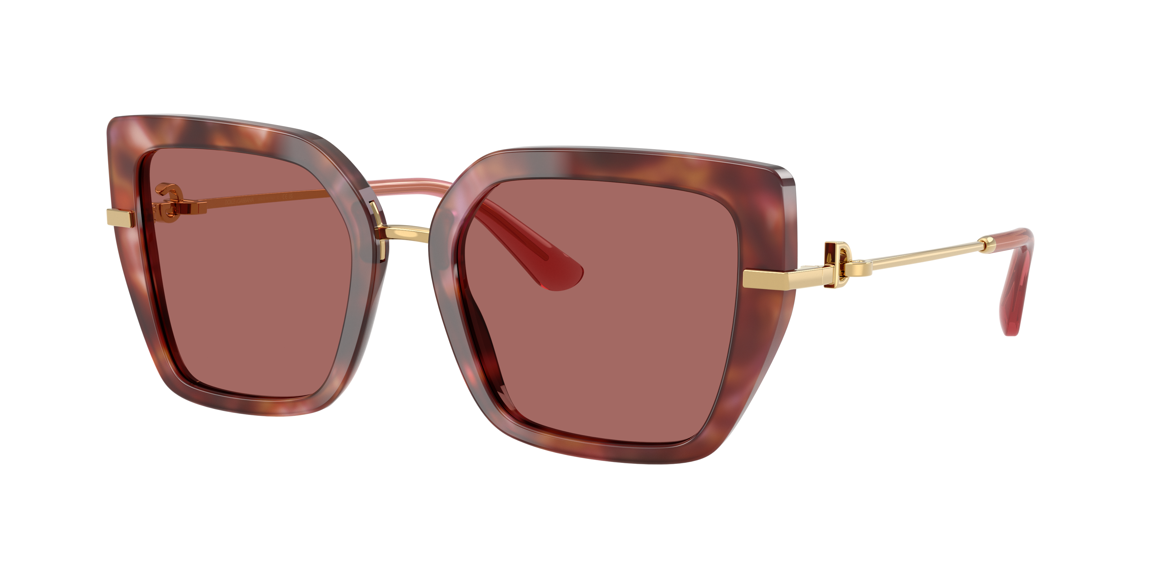 Dolce&Gabbana Woman Sunglass DG4474 -  Frame color: Havana Brown, Lens color: Dark Violet