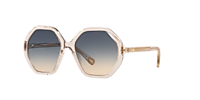 CHLOÉ CC0004S Pink - Unisex Sunglasses, Green Gradient Lens