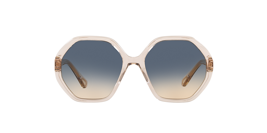 CHLOÉ CC0004S Pink - Unisex Sunglasses, Green Gradient Lens