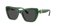 Swarovski SK6018 XXS (52 - 18) with Grey lenses and Green frame