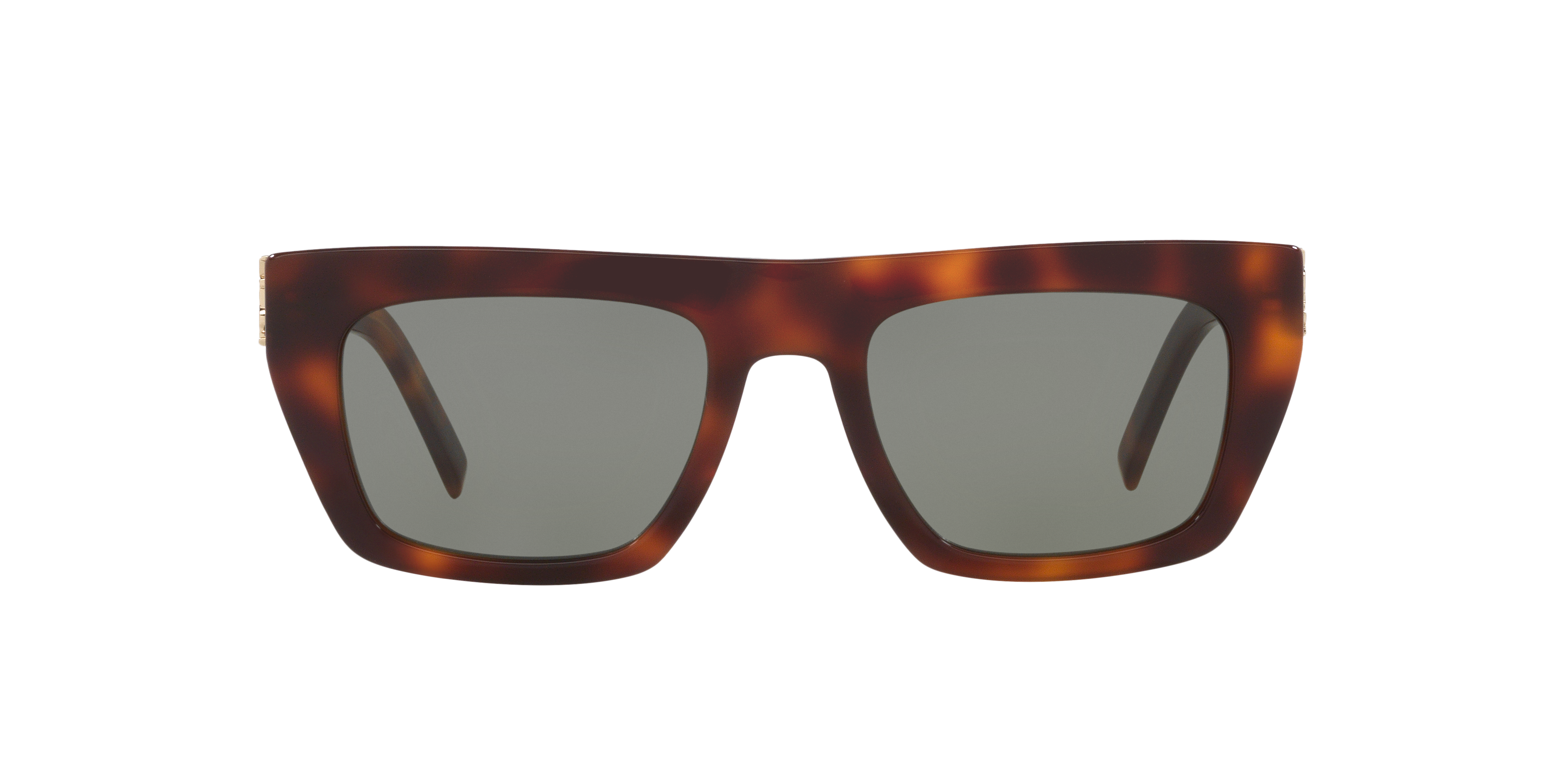 Saint Laurent Womens Sl M131 Rectangle-frame Acetate Sunglasses Brown