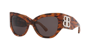 Balenciaga BB0095S S (53 - 19) with Grey lenses and Black