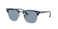 Ray-Ban Clubmaster Classic L (51 - 21) with Green lenses and Black
