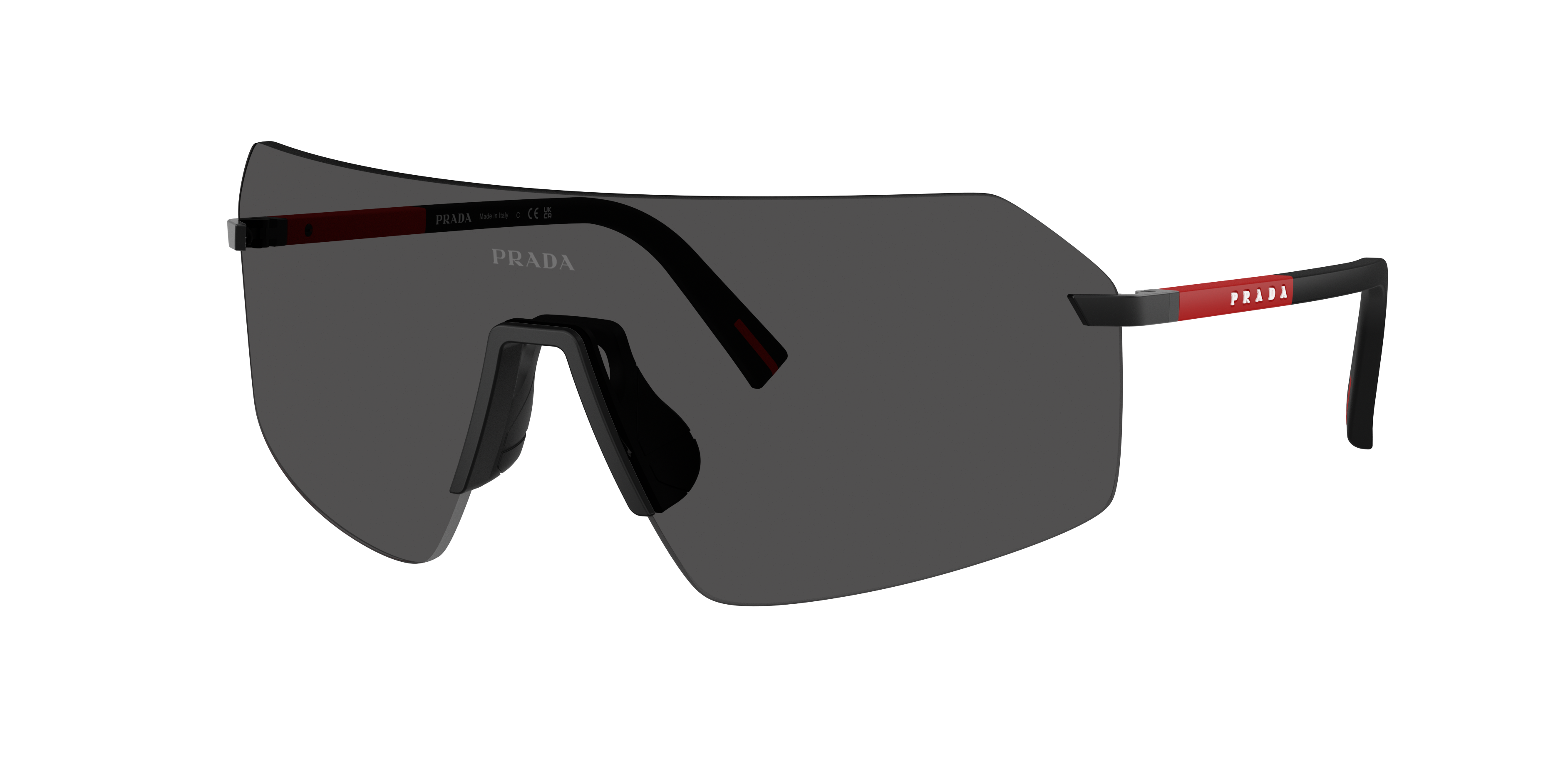 Prada Linea Rossa PS B50S XL (0 - 136) with Grey lenses and Black