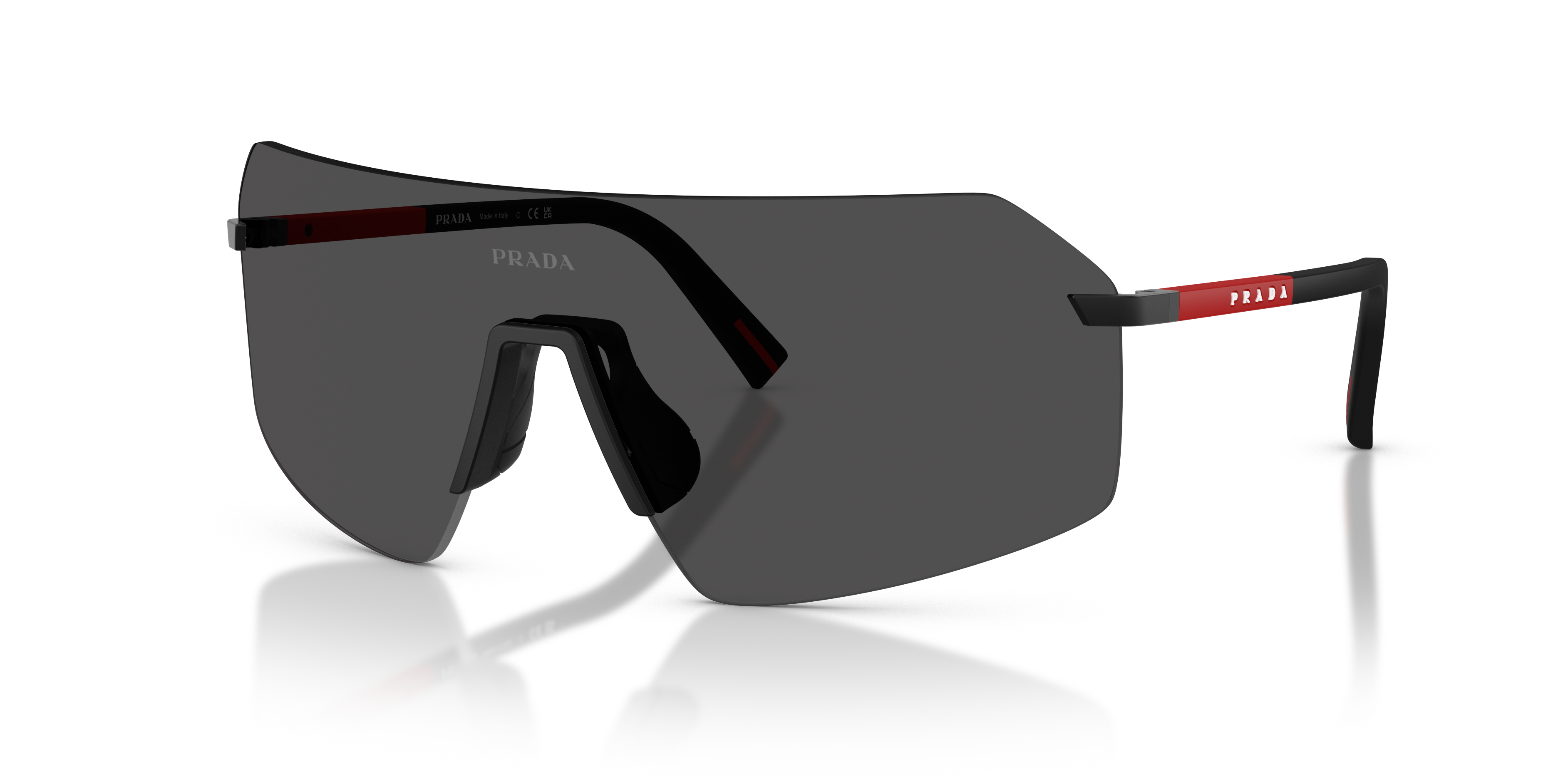 Prada Linea Rossa PS B50S XL (0 - 136) with Grey lenses and Black
