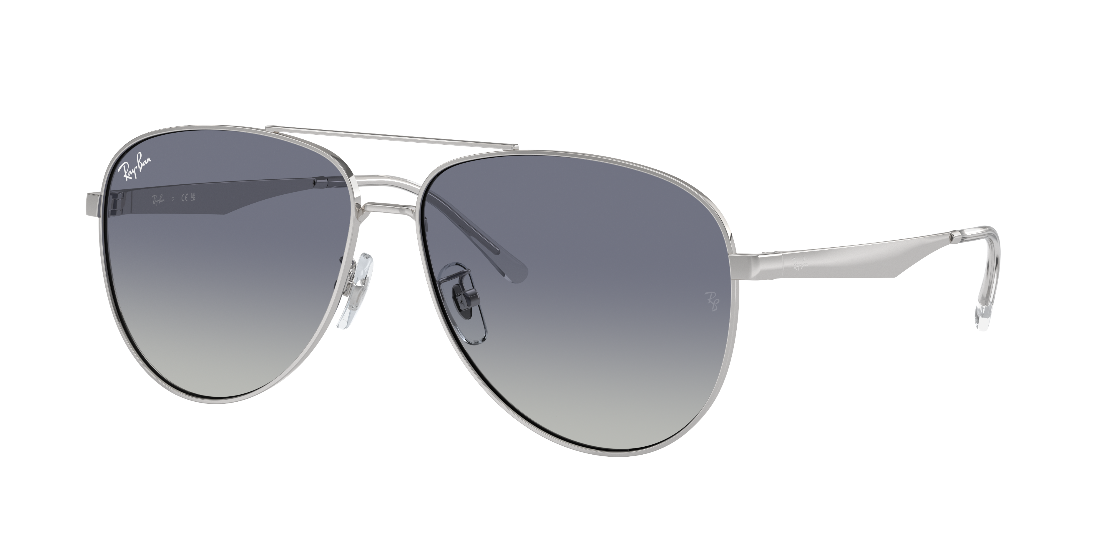Ray-Ban RB3712D XXL (62 - 14) with Grey lenses and Silver frame
