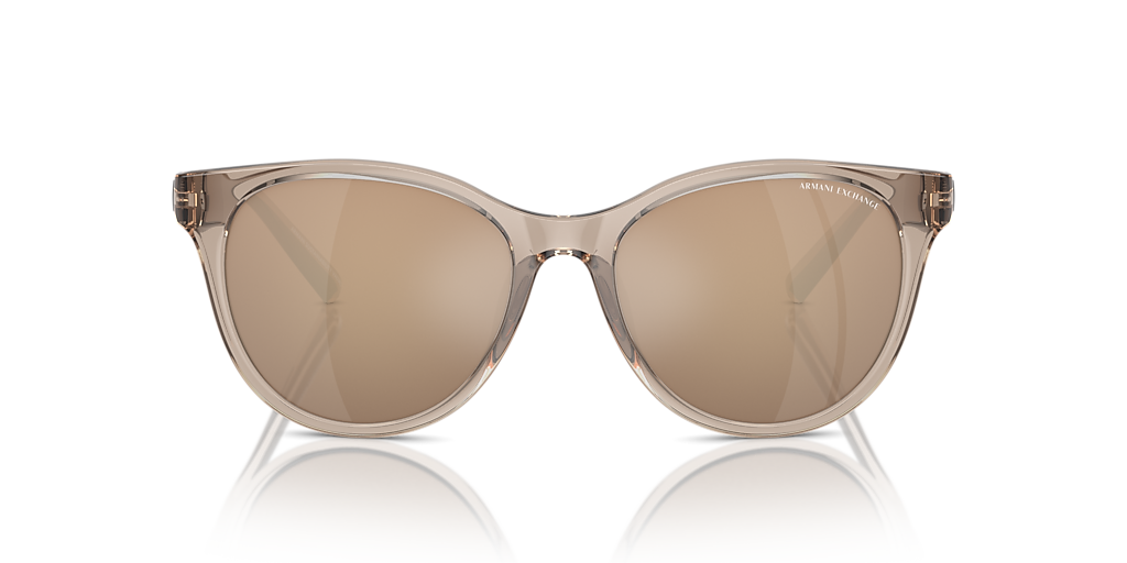 Armani Exchange AX4144SU XL (54 - 17) with Gold lenses and Brown