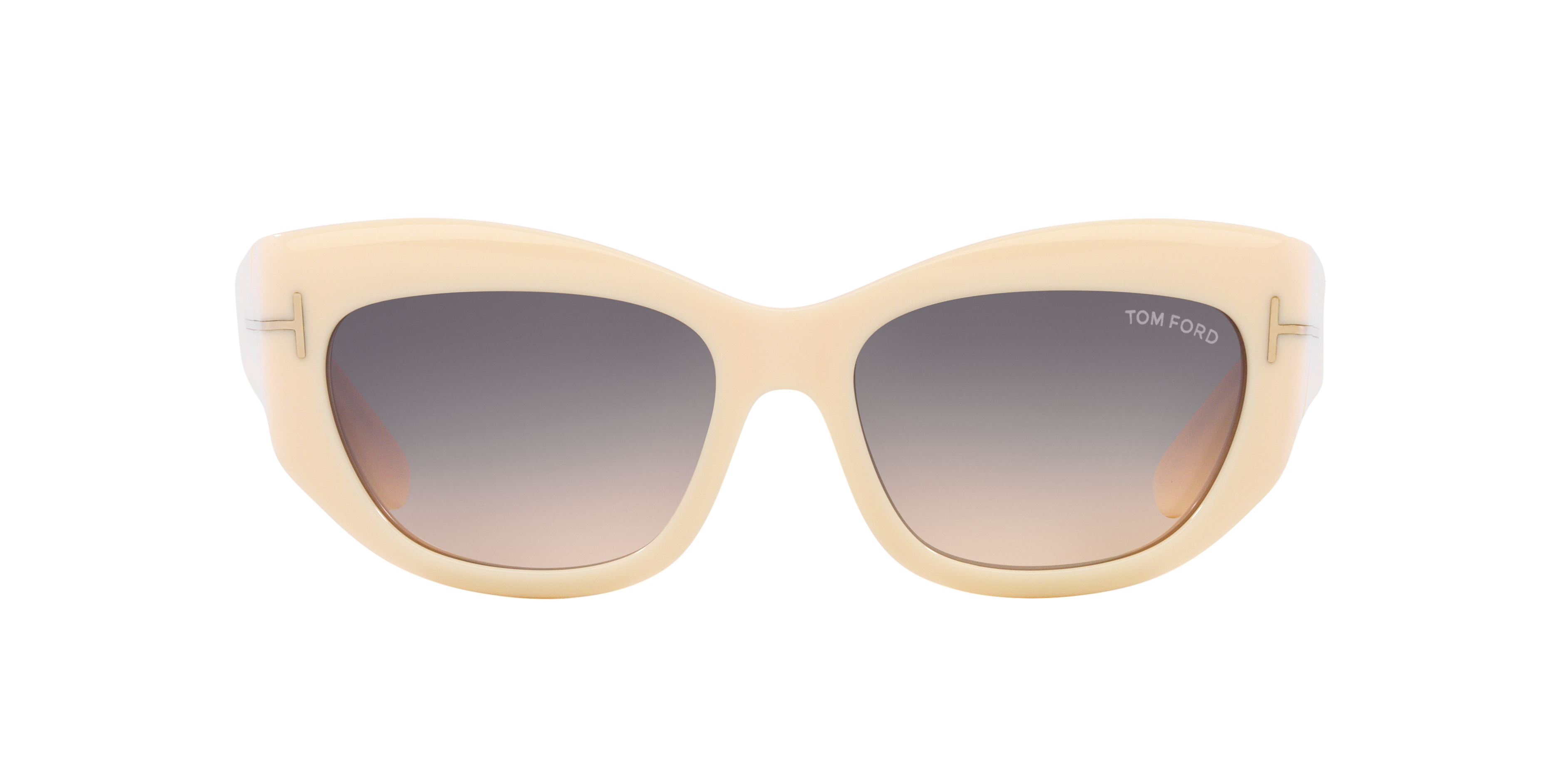 Tom Ford Womens Cream Tr001702 Brianna Cat-eye Acetate Sunglasses In Pink