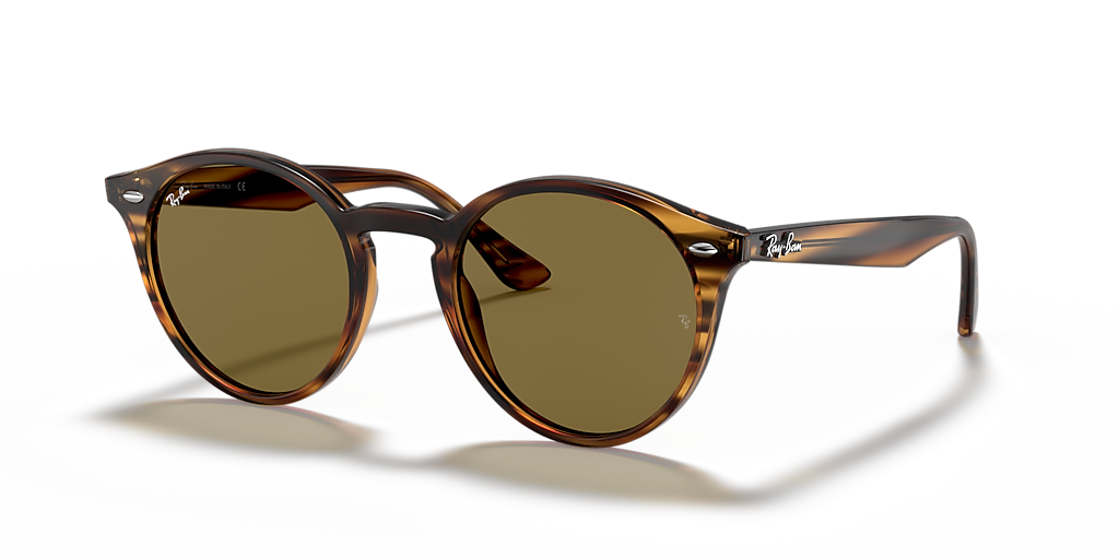 Ray-Ban RB2180 ブラウン サングラス ケース付き Ray-Ban RB2180 M (49 - 21) with Brown lenses and Tortoise