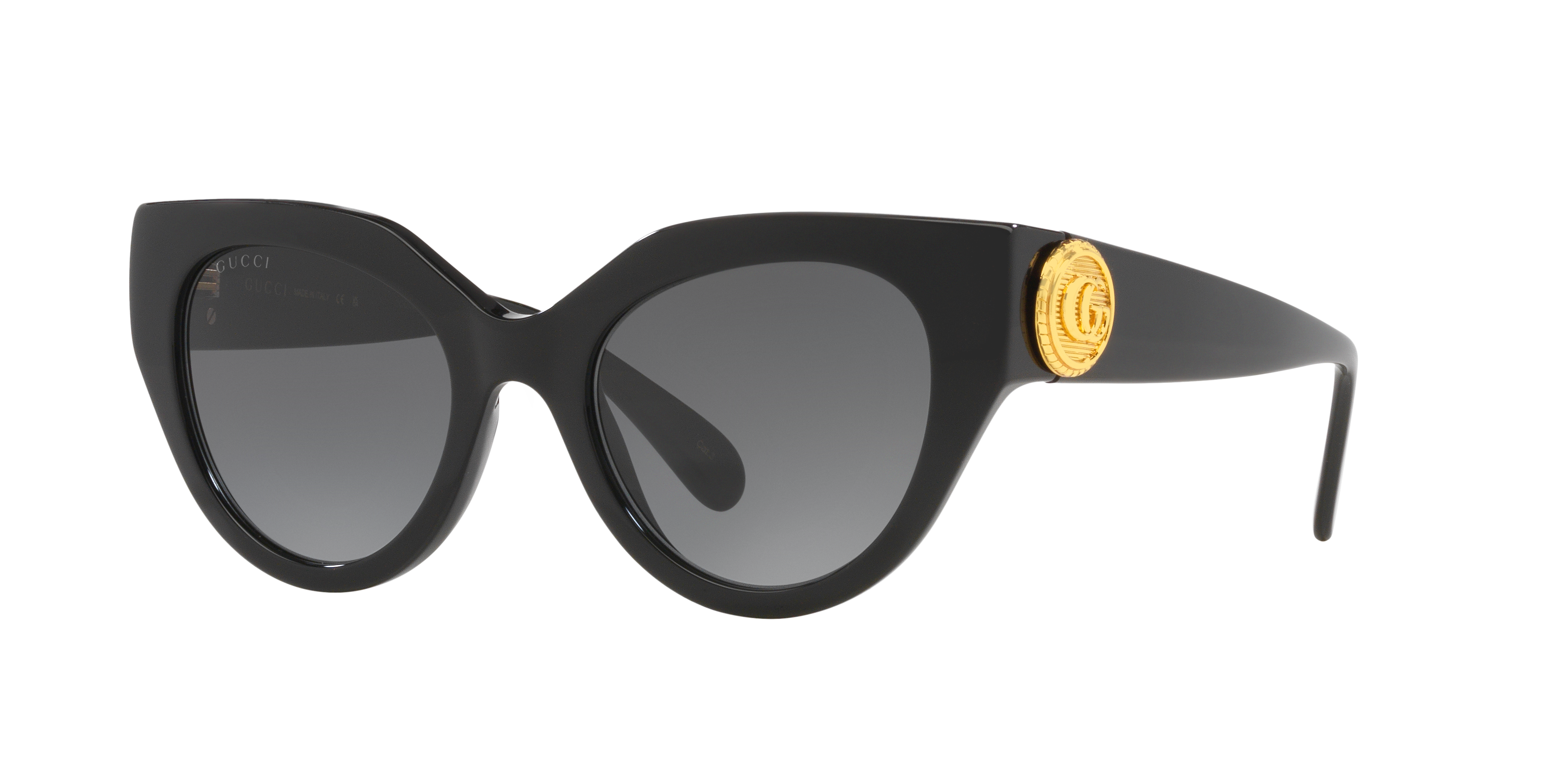 Gucci GG1408S S (52 - 21) with Grey lenses and Black frame | Sunglass Hut®