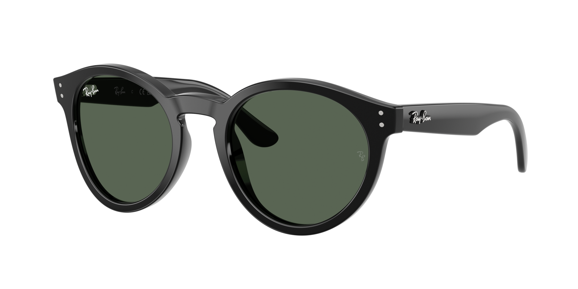 Ray-Ban Unisex Sunglass RBR0505S 2180 Reverse -  Frame color: Black, Lens color: Dark Green