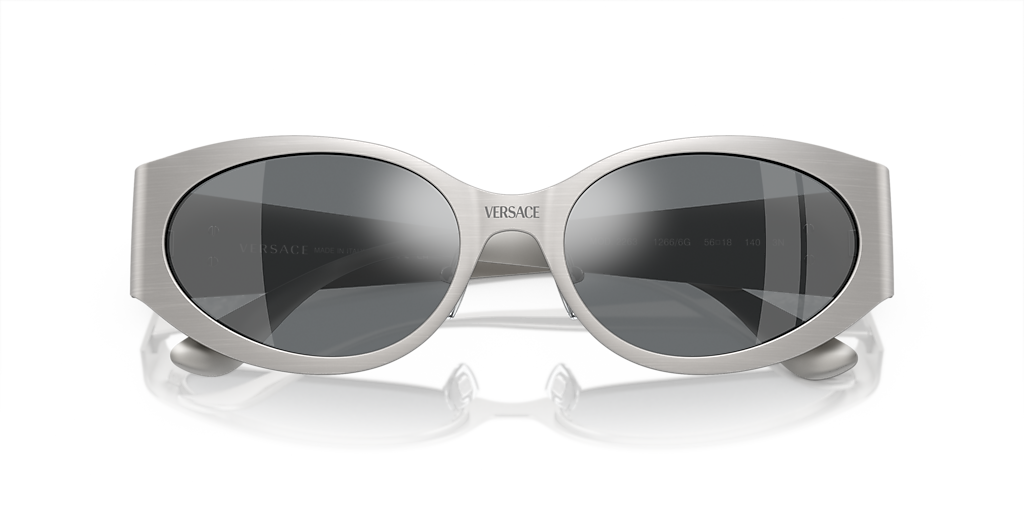 Versace VE2263 XL (56 - 18) with Grey lenses and Silver
