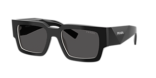 Prada PR 69ZS XXL (0 - 137) with Green lenses and Gold frame