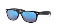 Ray-Ban RB2132 New Wayfarer Flash M (55 - 18) with Blue lenses and