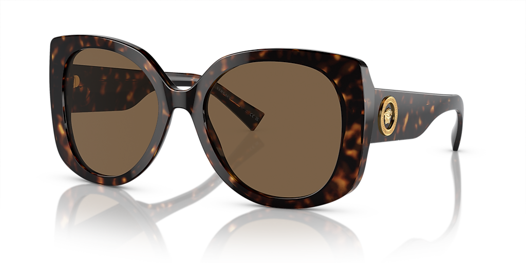 Versace VE4387 L (56 - 19) with Brown lenses and Tortoise frame