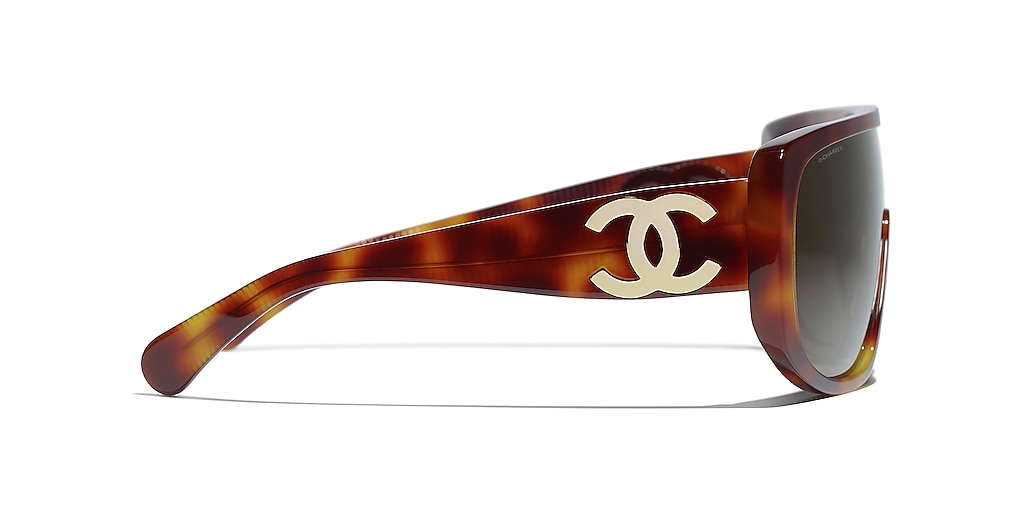 Chanel Shield Sunglasses CH5495 M (0 - 131) with Brown