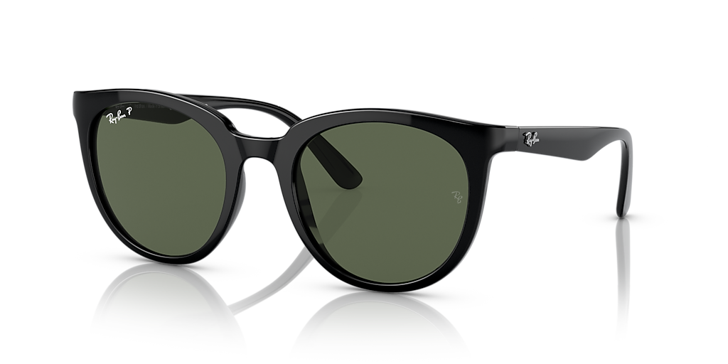 Ray-Ban RB4383L XL (53 - 21) com Lentes Verde e Armação Preto