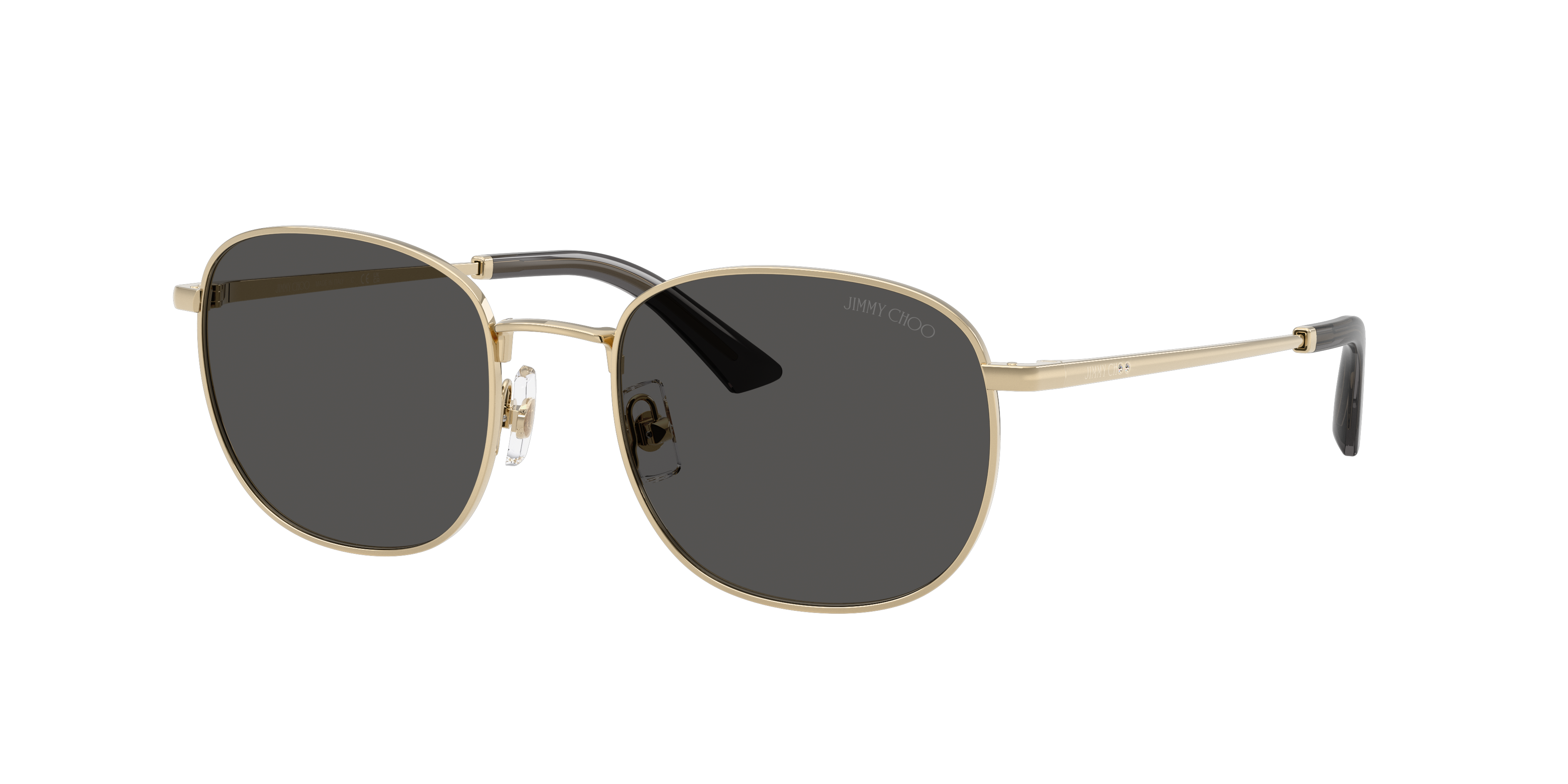 Jimmy Choo Woman Sunglass JC4025B -  Frame color: Pale Gold, Lens color: Dark Grey