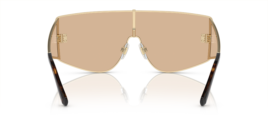 DOLCE&GABBANA DG2305 Light Gold - Men Luxury Sunglasses, Light Brown Mirror Flash Gold Lens