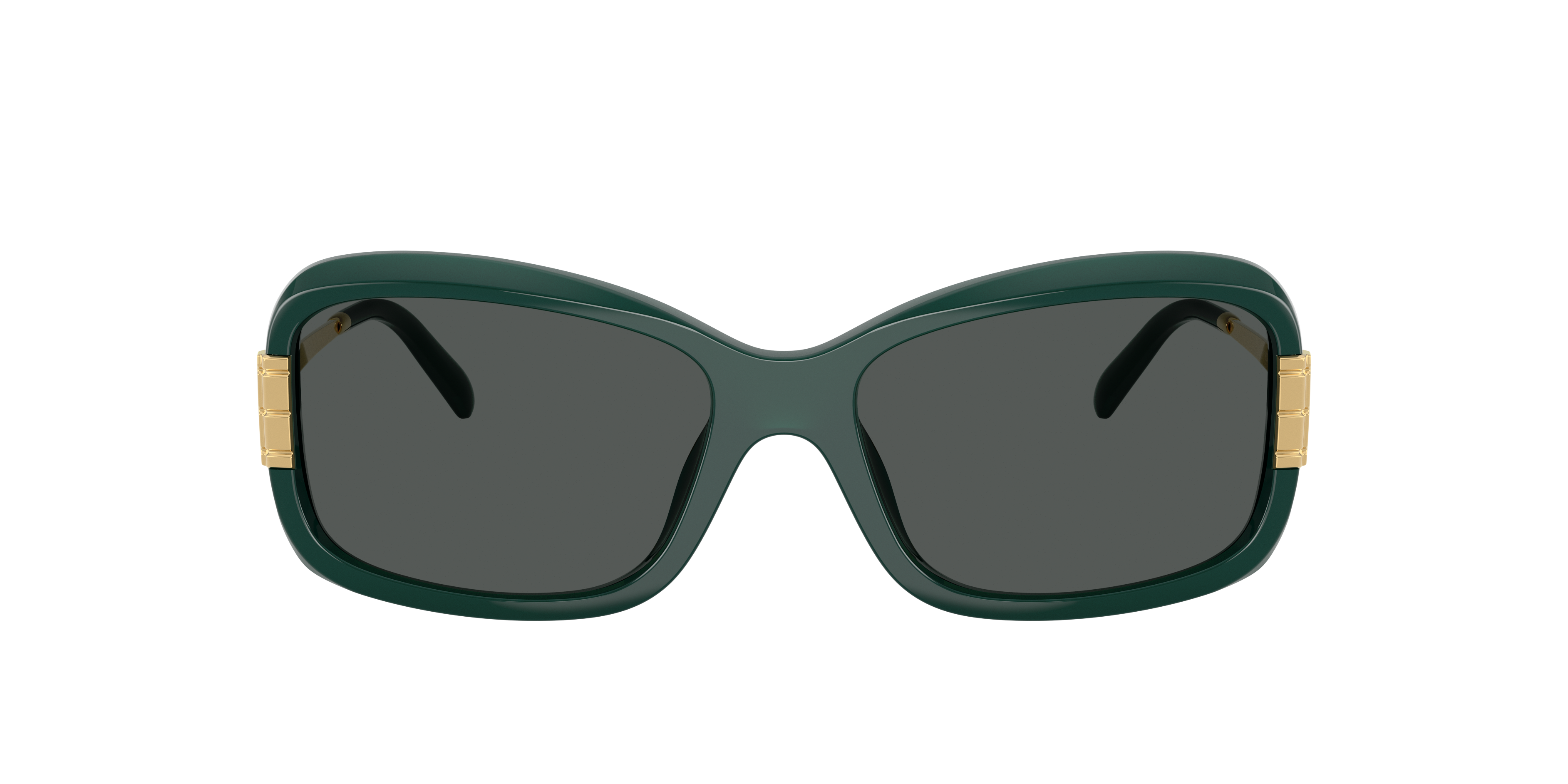 Tory Burch Eleanor Rectangle Sunglasses In Green