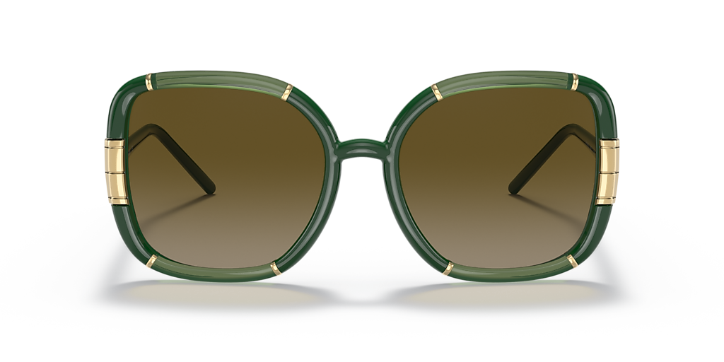 TORY BURCH TY9071U Transparent Olive/Olive - Women Sunglasses, Olive Gradient Lens