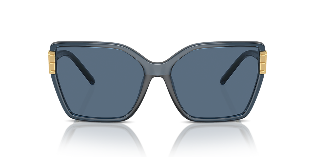 TORY BURCH TY9076U Transparent Blue - Women Sunglasses, Dark Blue Lens