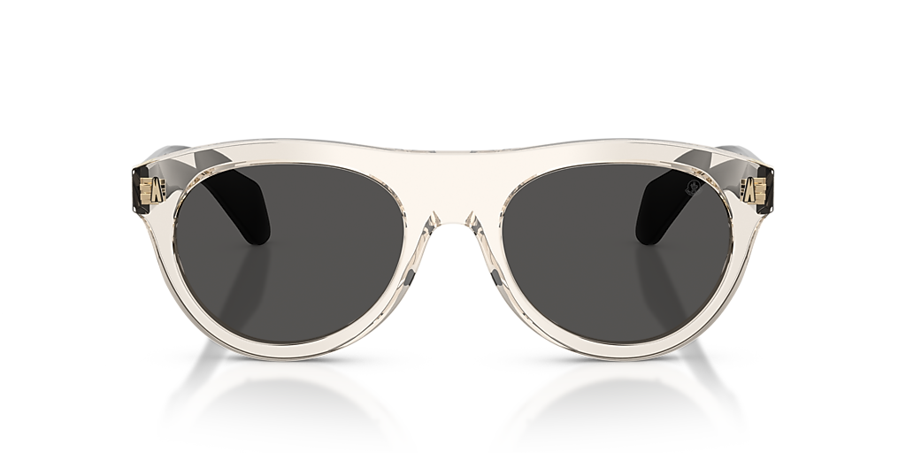 Moncler Sunglasses – White Frame  – Full Set Moncler ME6004 Claro L (51 - 21) with Brown lenses and White  main image 3