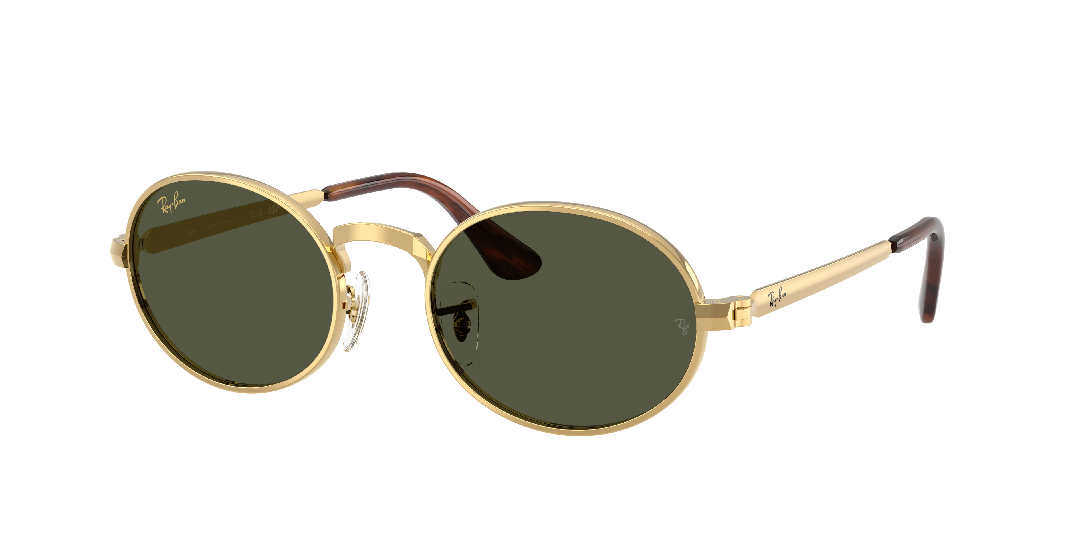 Ray-Ban Unisex Sunglass RB3931 By A$AP Rocky -  Frame color: Arista Gold, Lens color: Green